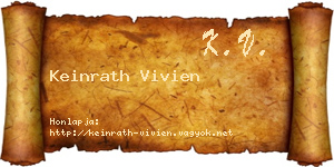 Keinrath Vivien névjegykártya
